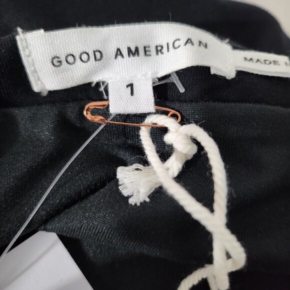 2/$50 Good American Black Sleeveless Dress Size 1 - Picture 3 of 6